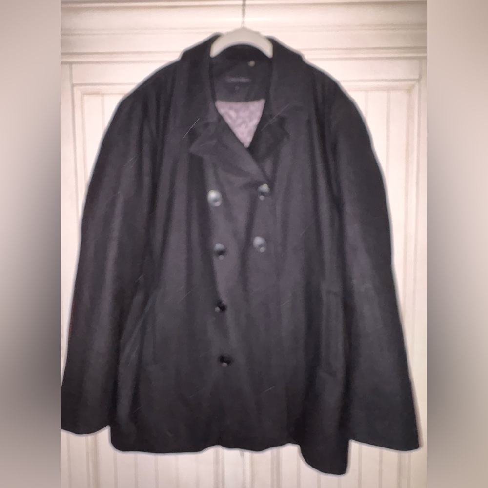 Calvin Klein Black Peacoat Timeless Wool Blend